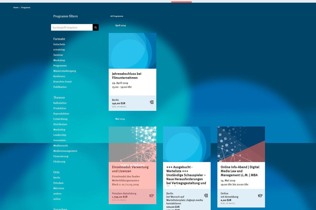 cellms® Eventmanager